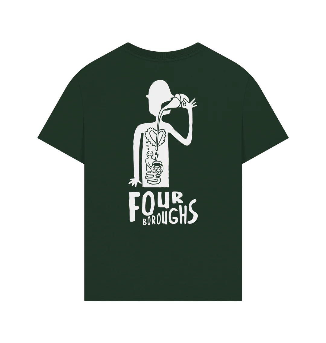 Coffee Lovers T Shirt Green Sydenham ‘Fourth Boroughs’ Edition